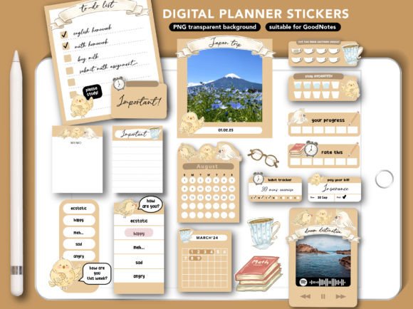 Download Back to School Digital Planner Stickers - Digital planner stickers Collection