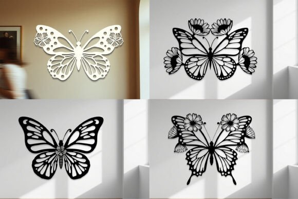 Download Laser Cut Butterfly Wall Art SVG Bundle - Wall art svg bundle Collection