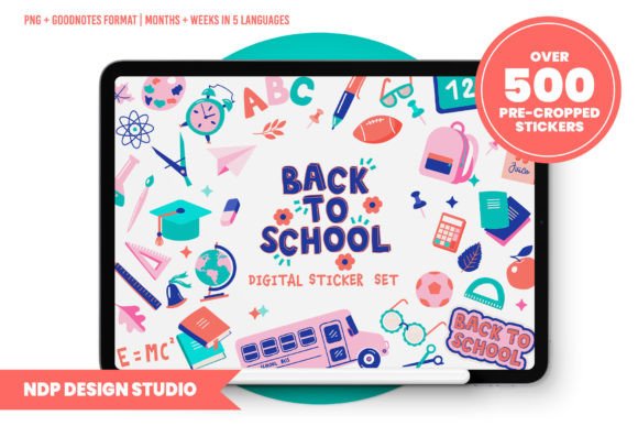 Download Digital Planner Stickers Back to School - Digital planner stickers Collection