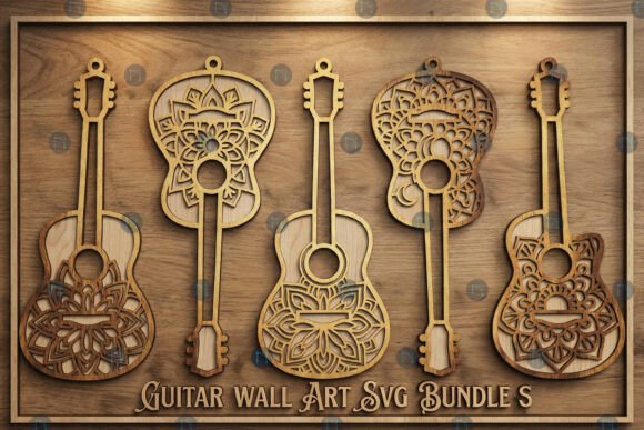 Download Laser Cut Guitar Wall Art SVG Bundle - Wall art svg bundle Collection